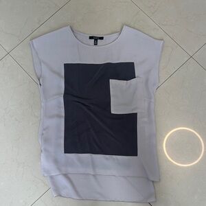 Women's Top in Gray and Black